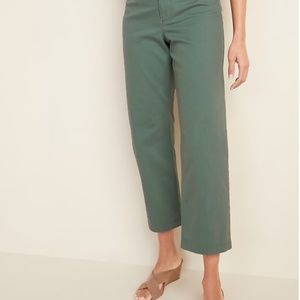 Wide Leg Extra High Waist Crop Pants